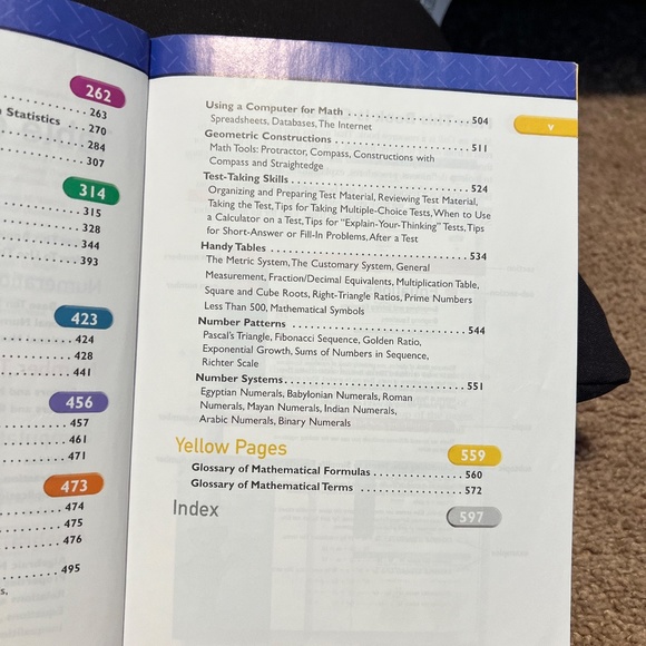 Math on Call, A Mathematics Handbook, Grades 8-12 - Picture 9 of 14